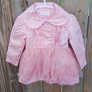 Biny Big toddler girls lined pink jacket size 3T